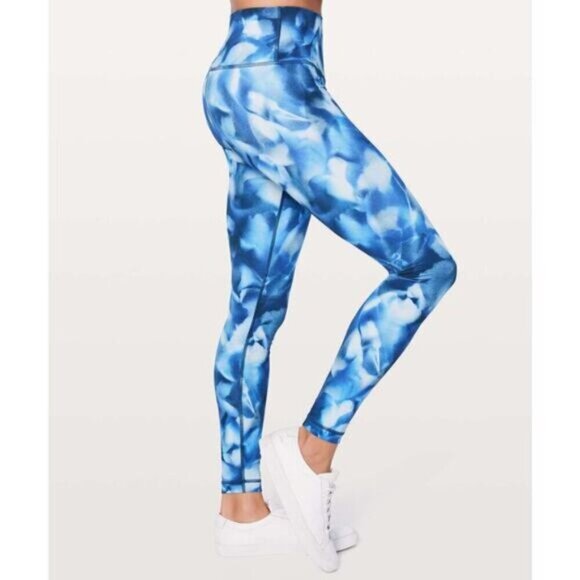 Lululemon Wunder Under Hi-Rise Tight Luxtreme 28" Size 6 Blush Blossom Alpine - Picture 2 of 7